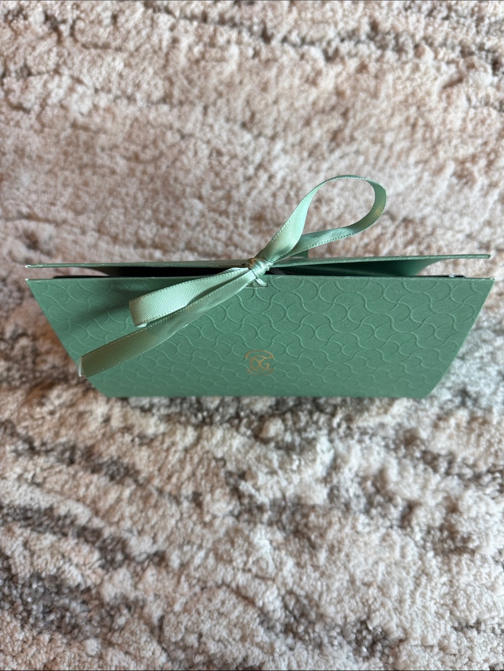 Designer Gift Box with Ribbon - Mint Green - Picture 4 of 5